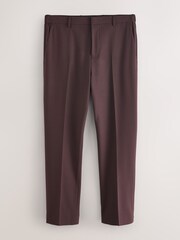 Burgundy Red Muscle Fit Motionflex Stretch Suit Trousers - Image 6 of 10