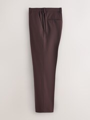 Burgundy Red Muscle Fit Motionflex Stretch Suit Trousers - Image 7 of 10