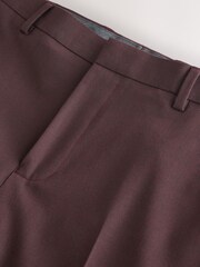 Burgundy Red Muscle Fit Motionflex Stretch Suit Trousers - Image 9 of 10