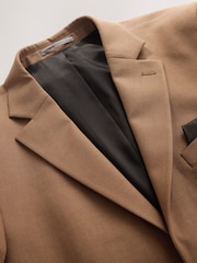 Tan Brown Muscle Fit Motionflex Stretch Suit Jacket - Image 2 of 6