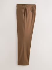 Tan Brown Muscle Fit Motionflex Stretch Suit Trousers - Image 10 of 13
