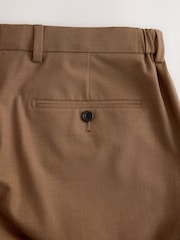Tan Brown Muscle Fit Motionflex Stretch Suit Trousers - Image 12 of 13