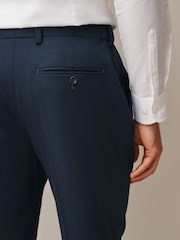 Navy Muscle Fit Motionflex Stretch Suit Trousers - Image 4 of 10