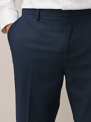 Navy Muscle Fit Motionflex Stretch Suit Trousers - Image 5 of 10
