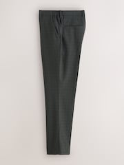Grün - Muscle Fit Motionflex Stretch Check Suit Trousers - Bild 7 von 11