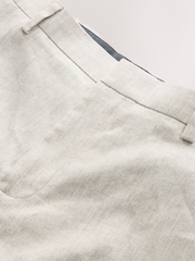 Stone Muscle Fit Motionflex Stretch Linen Rich Suit Trousers - Image 5 of 6