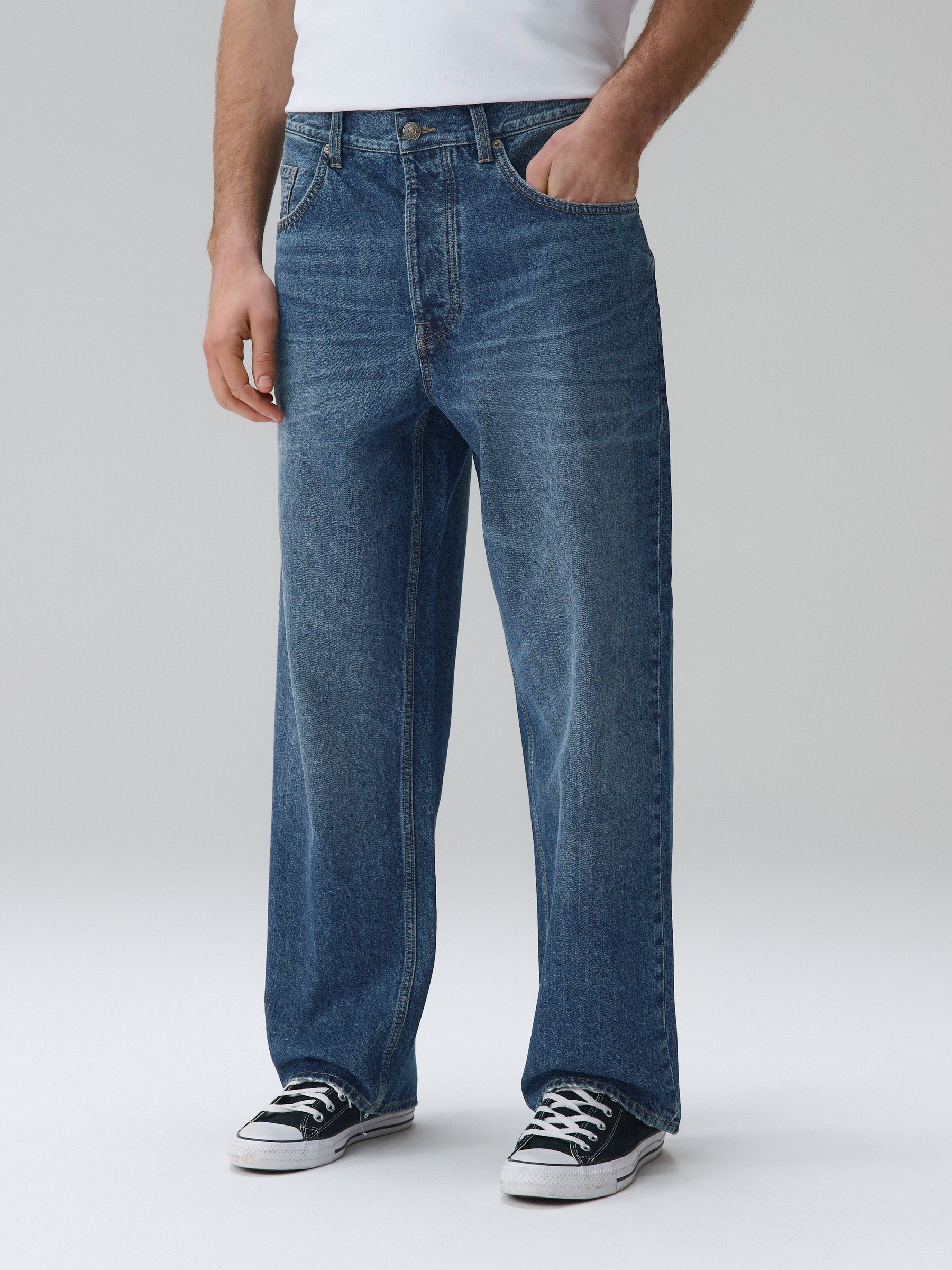 Buy Vintage Blue Baggy Fit Authentic Jeans from Next USA