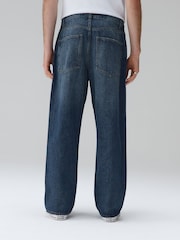 Vintage Blue Baggy Fit Authentic Jeans - Image 3 of 5