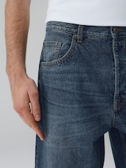 Vintage Blue Baggy Fit Authentic Jeans - Image 4 of 5