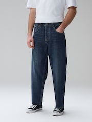 Vintage Blue Barrel Fit Authentic Jeans - Image 1 of 9