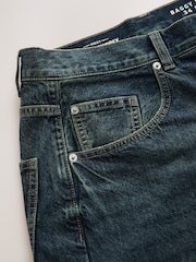 Blue Denim Baggy Fit Authentic Jeans - Image 8 of 9