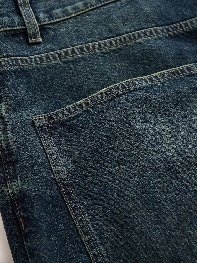 Blue Denim Baggy Fit Authentic Jeans - Image 9 of 9