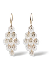 Aela Cream Shell Drop Earrings - Image 1 of 3