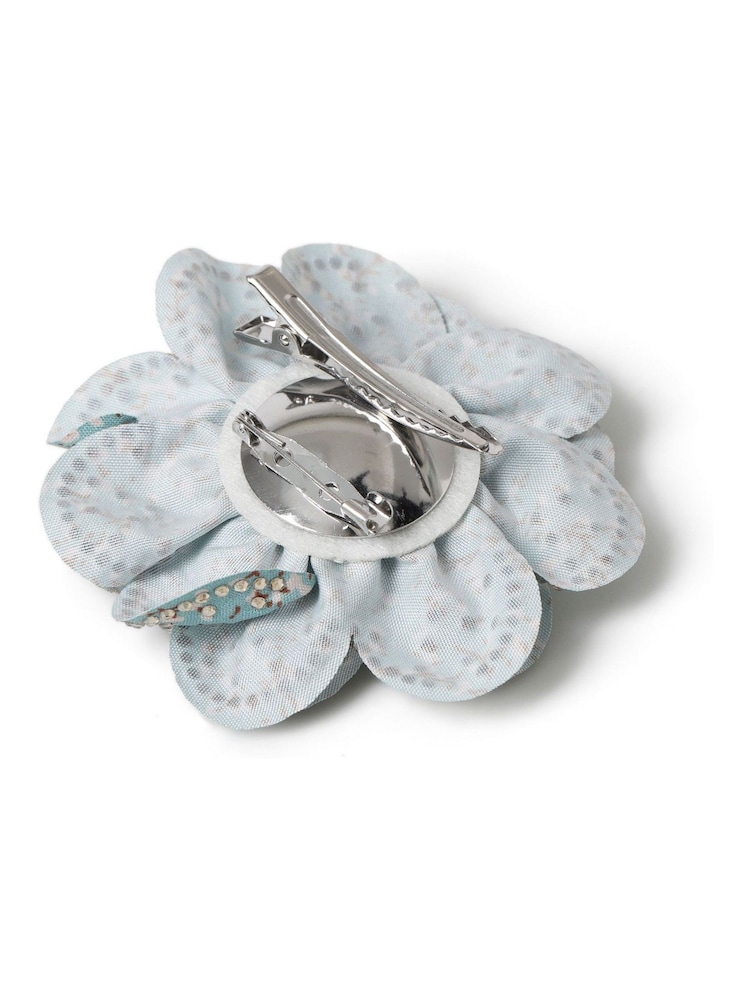 Aela Sparkly Flower Hair Clip Brooch - Image 3 of 3