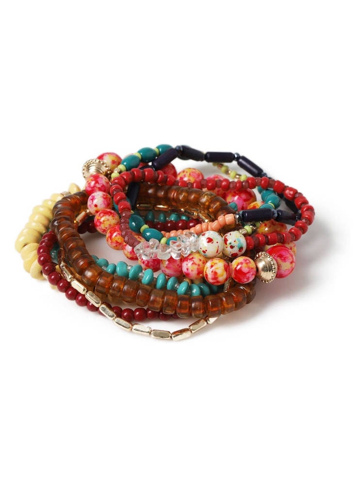 Aela Pink Beaded Stretch Wristwear Pack - Image 2 of 3