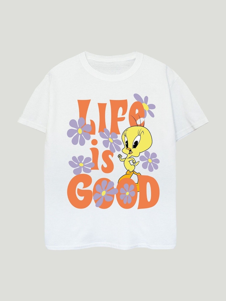 Brands In White Looney Tunes Tweety Life Is Good Top & Leggings Set - Image 2 of 3