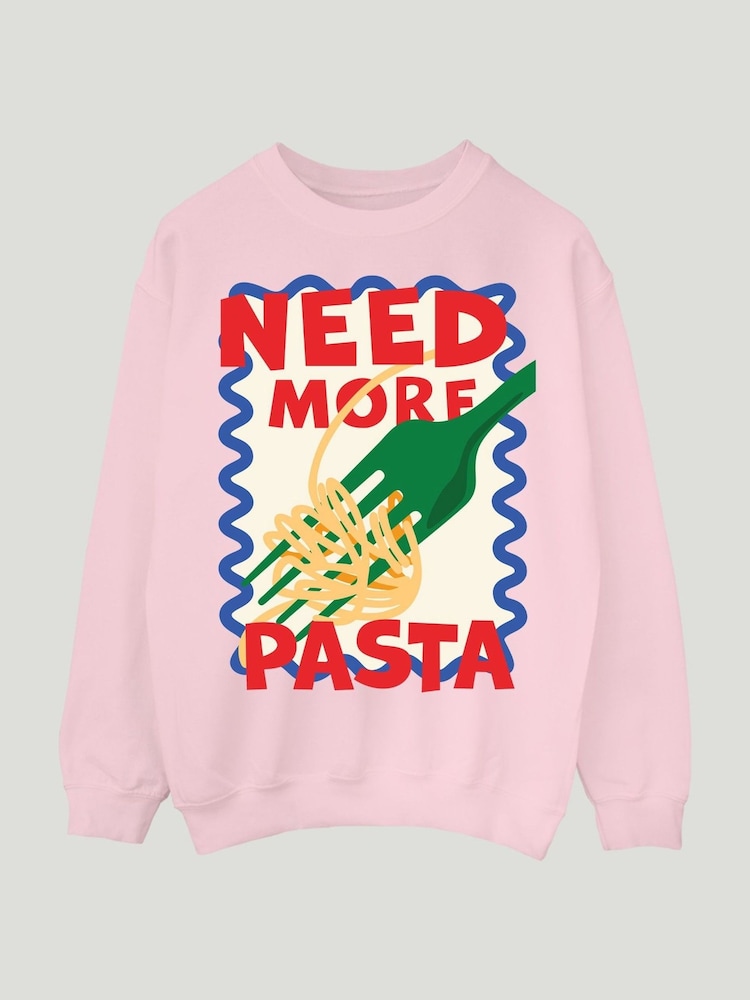 Brands In Pink Need More Pasta Sweatshirt and Leggings Set - Image 2 of 3 Brands In Pink Need More Pasta Sweatshirt and Leggings Set - Image 2 of 3