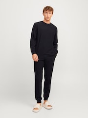 JACK & JONES Black Long Sleeve Lounge Set - Image 1 of 5