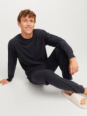 JACK & JONES Black Long Sleeve Lounge Set - Image 3 of 5