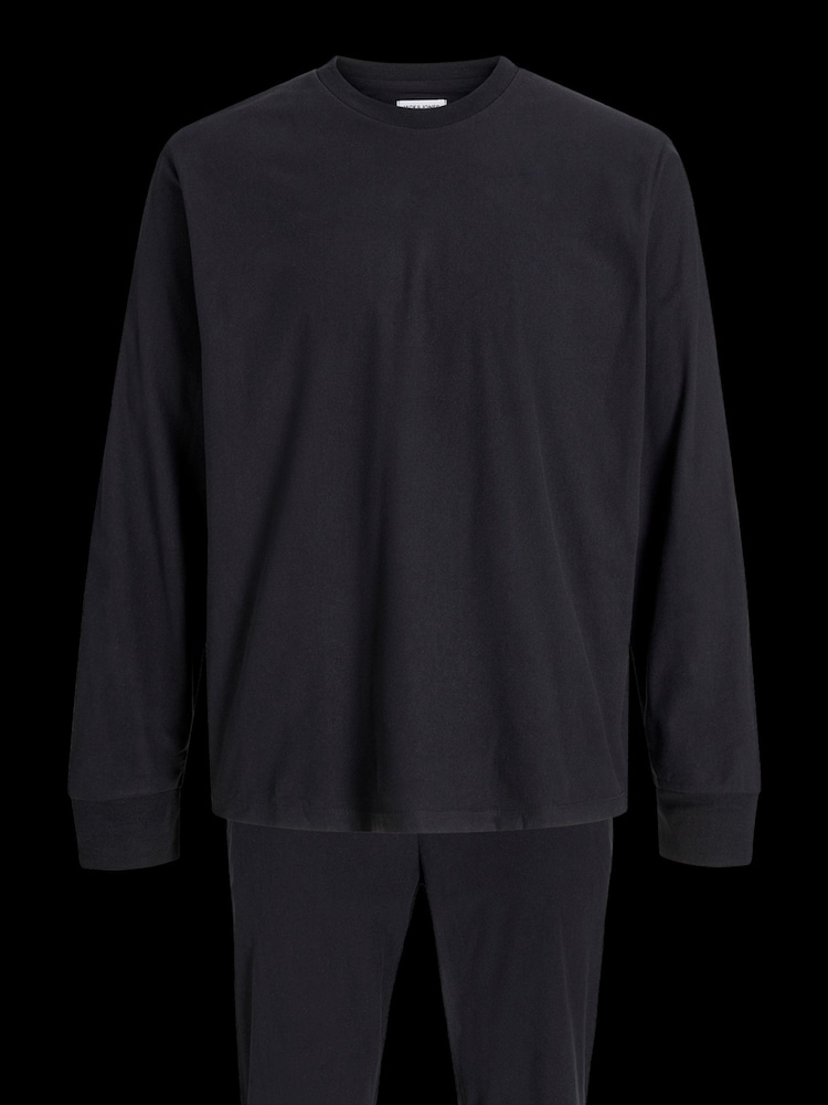 JACK & JONES Black Long Sleeve Lounge Set - Image 5 of 5 JACK & JONES Black Long Sleeve Lounge Set - Image 5 of 5