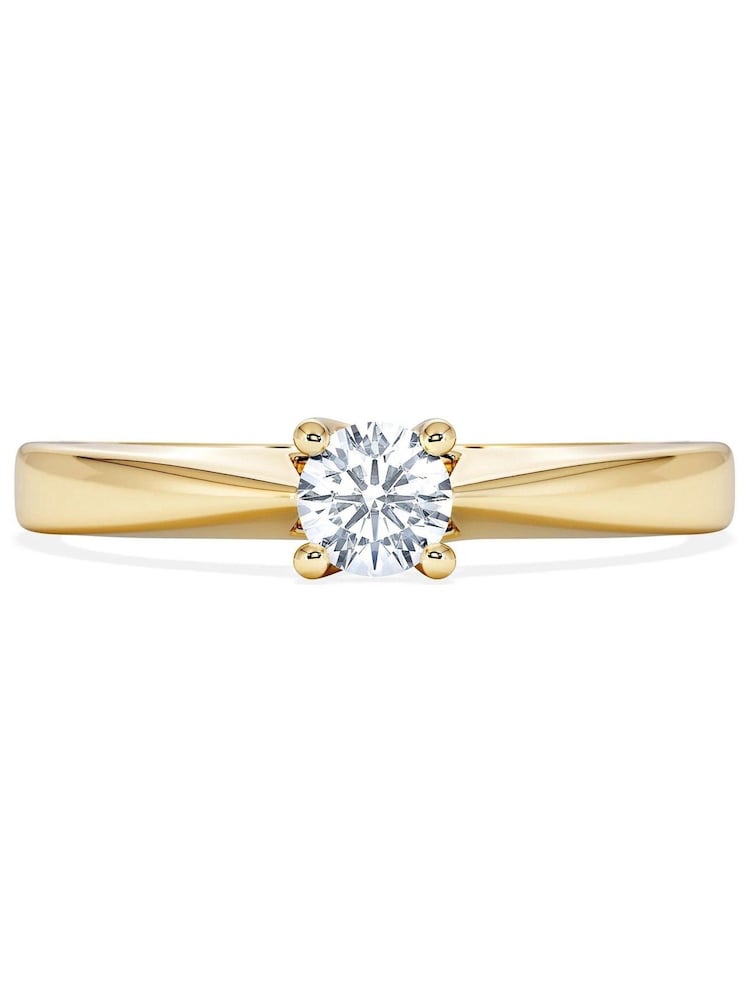 The Diamond Store White Naomi 0.25ct H/SI Lab Diamond Engagement Ring Solitaire in 9K Yellow Gold - Image 2 of 5