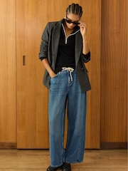 Baukjen Clayton Cotton Zip Turtleneck Black Top - Image 2 of 4