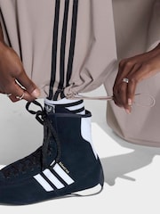 adidas Originals Brown Pleated Trackpant Trousers - Image 5 of 5