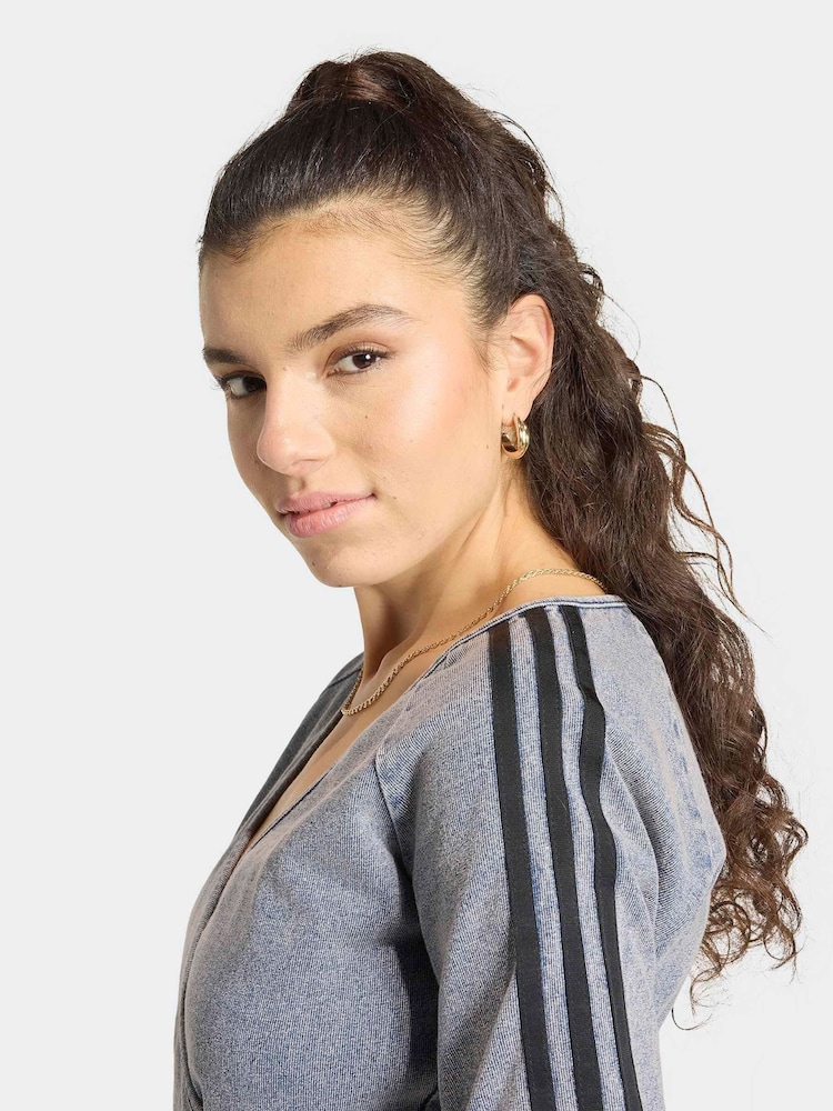 adidas Originals Denim Vintage Washed Denim Dress - Image 3 of 3 adidas Originals Denim Vintage Washed Denim Dress - Image 3 of 3