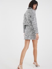 River Island Black Tailored Boucle Mini Skirt - Image 2 of 4