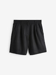 Black Linen Shorts - Image 1 of 1
