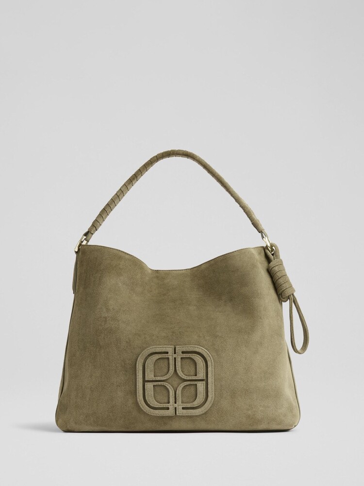 LK Bennett Green Lou Lou Olive Leather Bag - Image 1 of 3