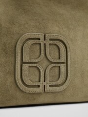 LK Bennett Green Lou Lou Olive Leather Bag - Image 2 of 3