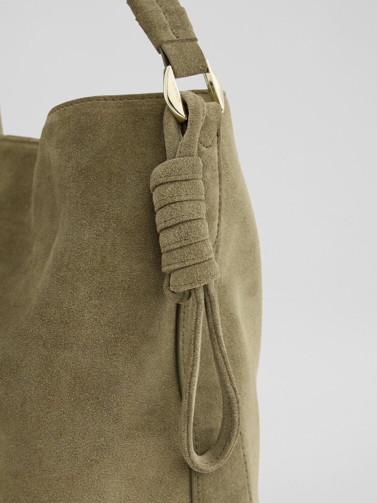 LK Bennett Green Lou Lou Olive Leather Bag - Image 3 of 3
