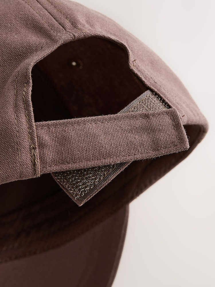Chocolate Brown Canvas Cotton Cap 1-16 Years (3mths-16yrs) - Image 5 of 5