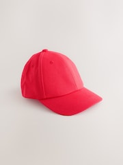 Red Canvas Cotton Cap 1-16 Years (3mths-16yrs) - Image 1 of 3