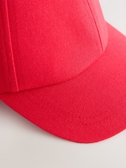 Red Canvas Cotton Cap 1-16 Years (3mths-16yrs) - Image 2 of 3