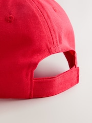 Red Canvas Cotton Cap 1-16 Years (3mths-16yrs) - Image 3 of 3