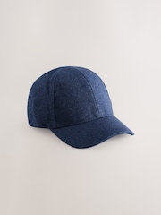 Navy Blue Jersey Marl Cap (3mths-13yrs) - Image 1 of 3
