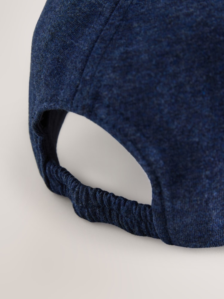 Navy Blue Jersey Marl Cap (3mths-13yrs) - Image 3 of 3