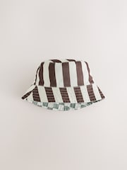 Grey/White Reversible Bucket Hat (3mths-16yrs) - Image 2 of 5