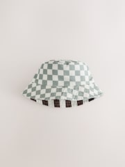 Grey/White Reversible Bucket Hat (3mths-16yrs) - Image 3 of 5
