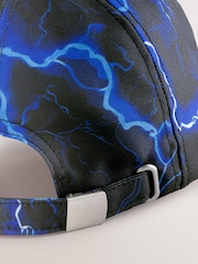 Black/Blue Lightning Bolt - Baseball-Cap (3–16 Jahre) - Bild 4 von 5