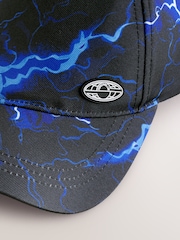Black/Blue Lightning Bolt - Baseball-Cap (3–16 Jahre) - Bild 5 von 5