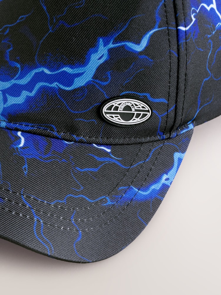 Black/Blue Lightning Bolt - Baseball-Cap (3–16 Jahre) - Bild 5 von 5
