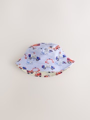 Red/White/Blue Emergency Vehicles Reversible Bucket Hat (3mths-16yrs) - Image 2 of 5