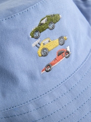 Cream/Blue Bucket Hats 2 Pack (3mths-13yrs) - Image 5 of 5