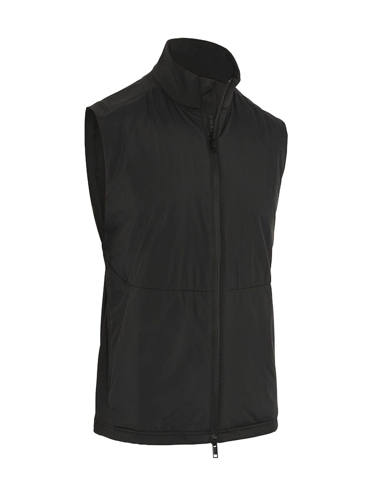 Callaway Apparel Emea Mixed Media Black Vest - Image 1 of 2 Callaway Apparel Emea Mixed Media Black Vest - Image 1 of 2