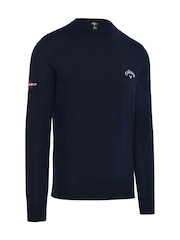 Callaway Golf Blue Uk Long Sleeve Crew Neck Sweater - Image 5 of 5