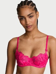 Victoria's Secret Haute Pink Floral Embroidered Bra - Image 1 of 4