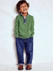 Boden Green Heritage Half-Zip Jumper - Image 1 of 6